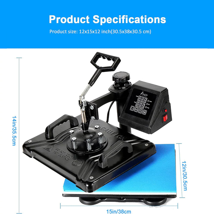 Heat Press Machine 12" x 15" 5 in 1 (C-50)